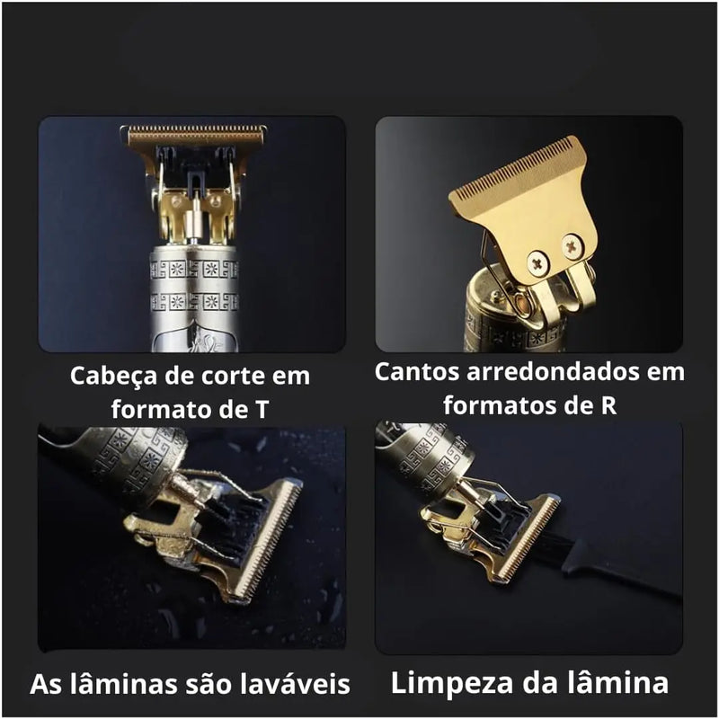 Máquina de corte de cabelo masculina profissional